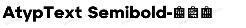 AtypText Semibold字体转换
